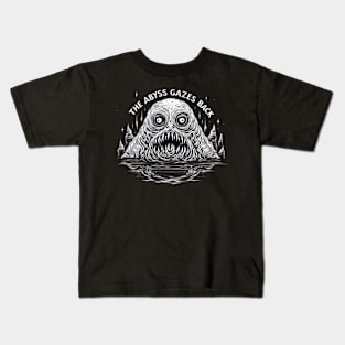 Gaze into the abyss Kids T-Shirt